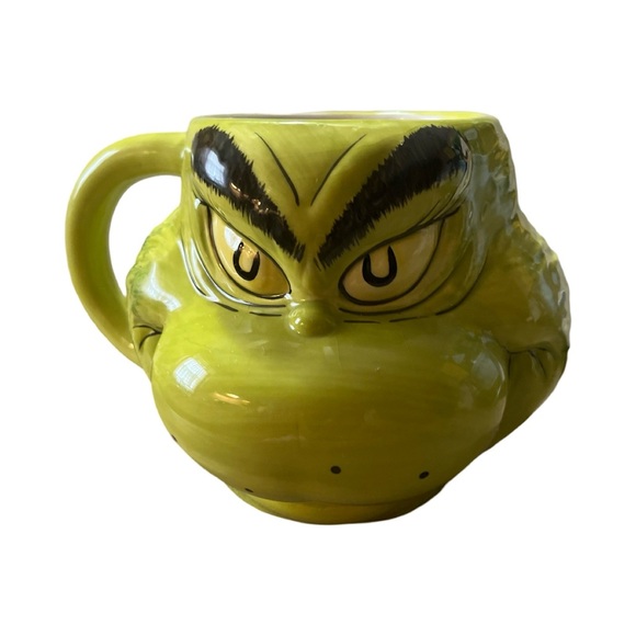 The Grinch Sculpted 3D Ceramic Mug Cup 16oz Holiday Christmas Halloween - Picture 4 of 7